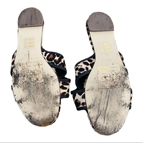 J. Crew | Cora Leopard Criss Cross  Sandals | 8 - Picture 7 of 8